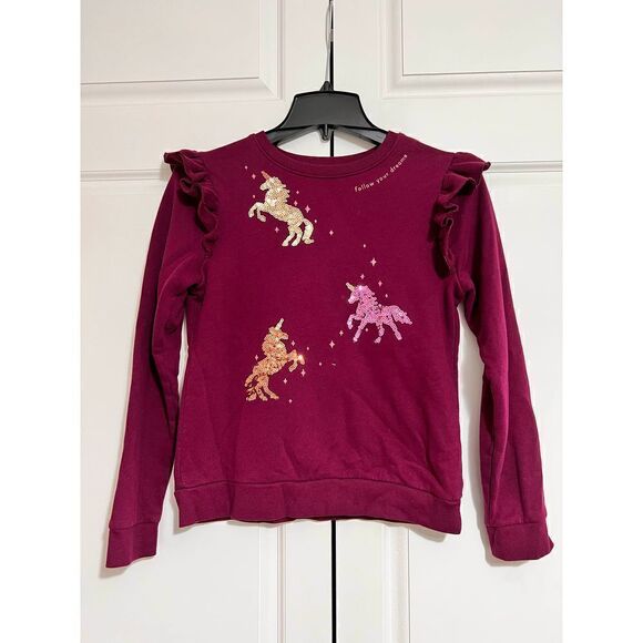 ‎Jumping Beans Ruffle Sleeve Sweatshirt - Picture 4 of 10